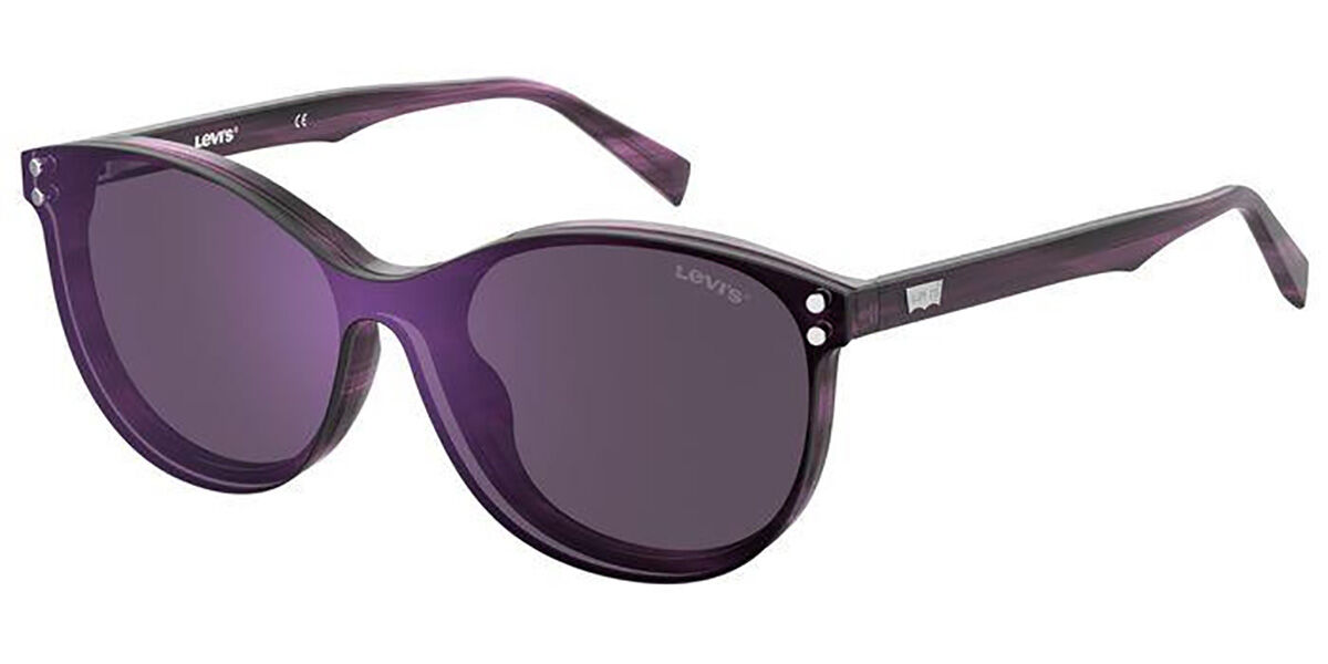 Image of Levi's LV 5012/CS With Clip-On 7FF/VC Óculos de Grau Purple Feminino BRLPT