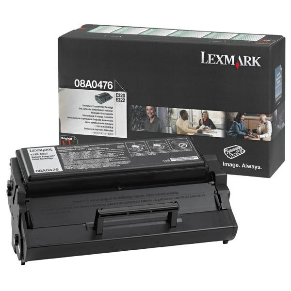 Image of Lexmark 08A0476 black 3000 str return E320 322 originálny toner SK ID 15490