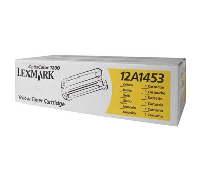 Image of Lexmark 12A1453 galben (yellow) toner original RO ID 934