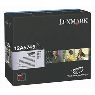 Image of Lexmark 12A5745 negru (black) toner original RO ID 938