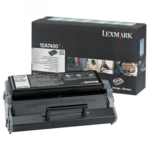 Image of Lexmark 12A7400 black 3000 str return originálny toner SK ID 15506