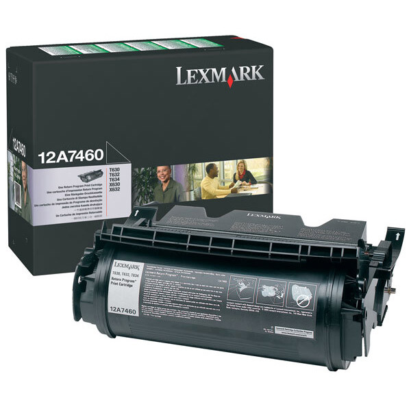 Image of Lexmark 12A7460 black 5000 str return originálny toner SK ID 15509