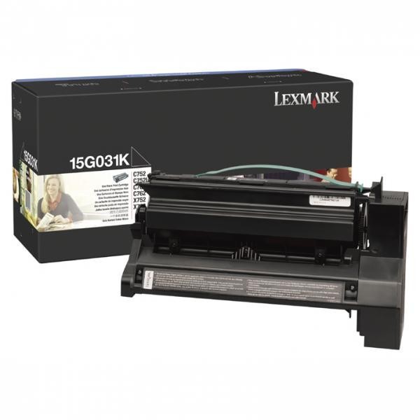 Image of Lexmark 15G031K negru (black) toner original RO ID 15518