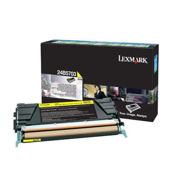 Image of Lexmark 24B5703 sárga (yellow) eredeti toner HU ID 348211