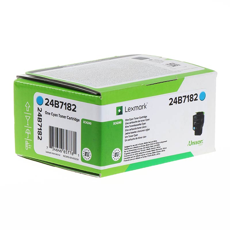 Image of Lexmark 24B7182 cián (cyan) eredeti toner HU ID 320323