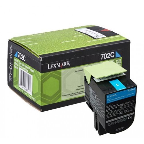 Image of Lexmark 70C20CE azuriu (cyan) toner original RO ID 63138