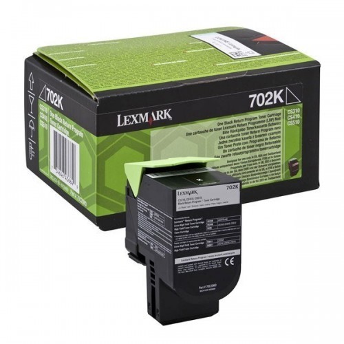 Image of Lexmark 70C20KE negru (black) toner original RO ID 63139