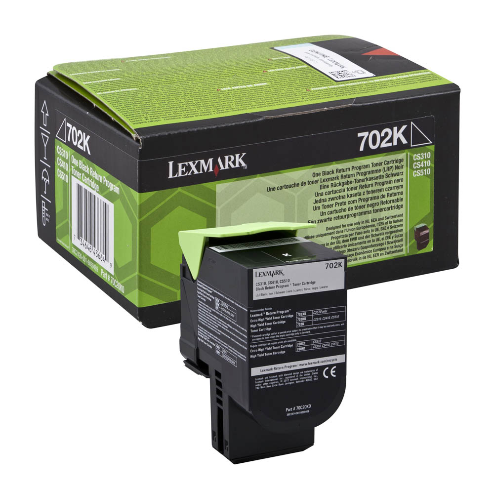 Image of Lexmark 70C2XK0 negru (black) toner original RO ID 48324