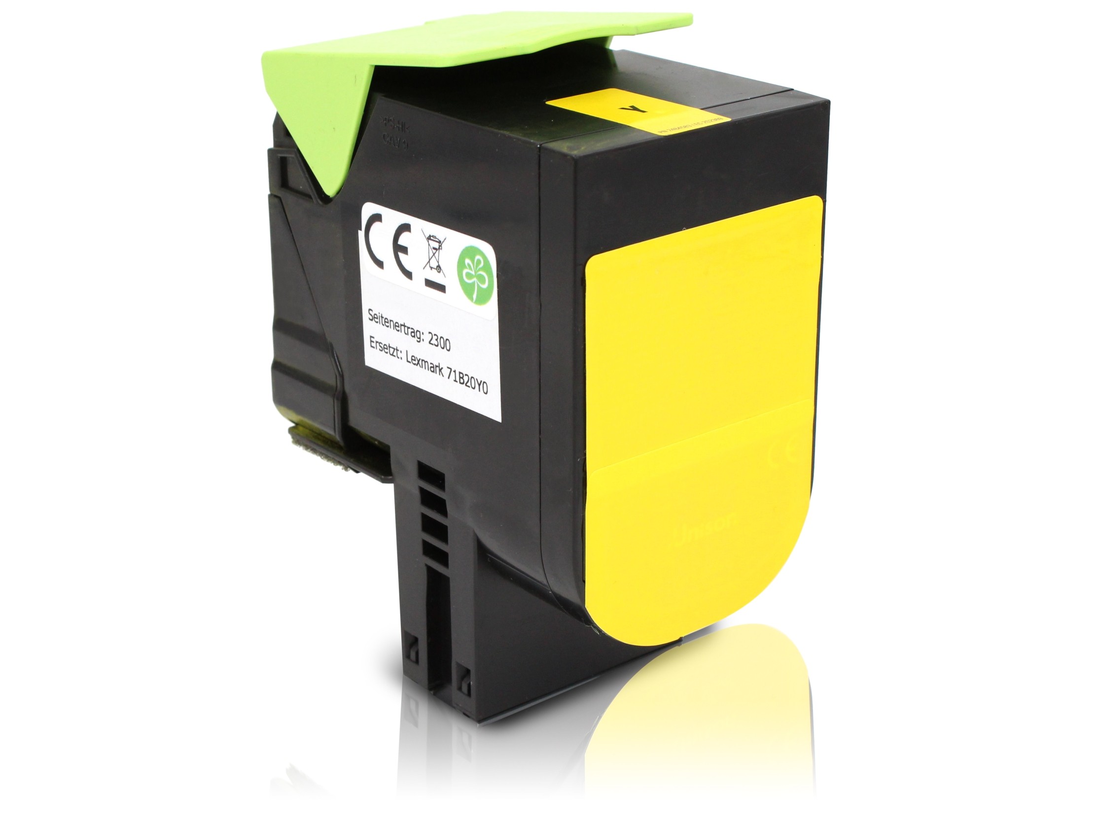 Image of Lexmark 71B2HY0 sárga (yellow) utángyártott toner HU ID 339327