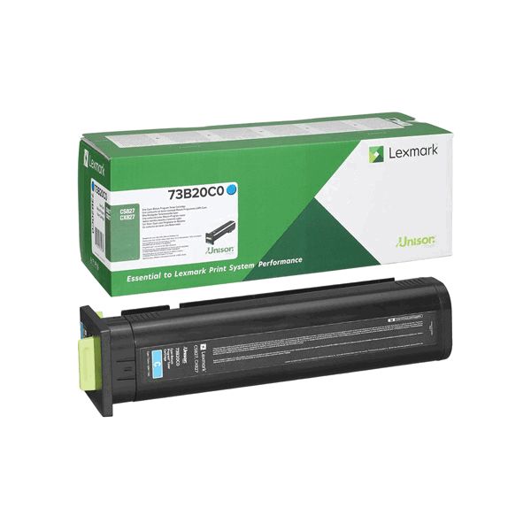 Image of Lexmark 73B20C0 azuriu (cyan) toner original RO ID 16237