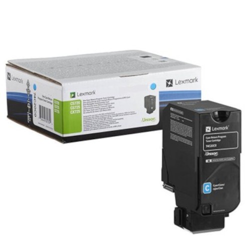 Image of Lexmark 74C2SC0 azuriu (cyan) toner original RO ID 16567