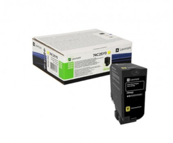 Image of Lexmark 74C2SY0 žltý (yellow) originálny toner SK ID 16569