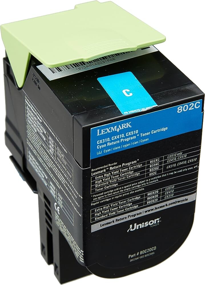 Image of Lexmark 80C20C0 cyan 1000 str return originálny toner SK ID 12524