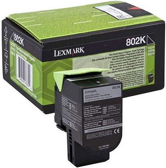 Image of Lexmark 80C20KE fekete (black) eredeti toner HU ID 325367