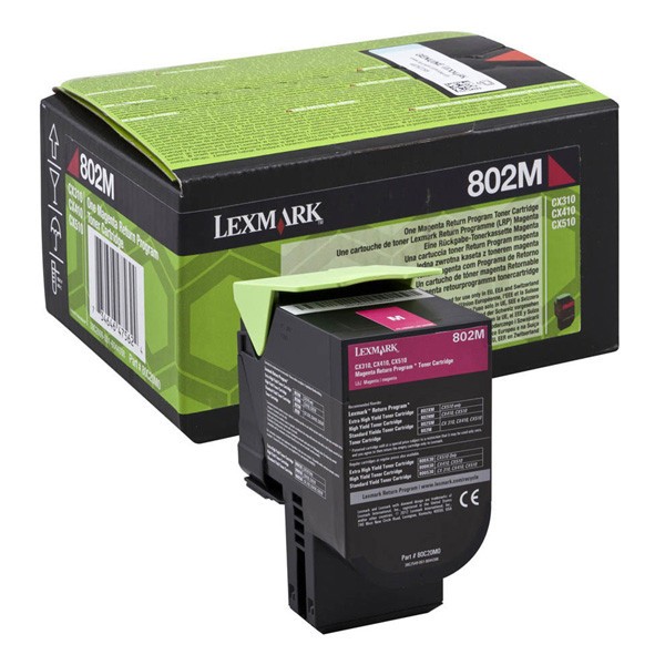 Image of Lexmark 80C20ME purpuriu (magenta) toner original RO ID 325368