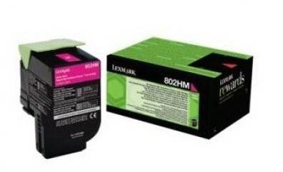 Image of Lexmark 80C2HME bíborvörös (magenta) eredeti toner HU ID 8310