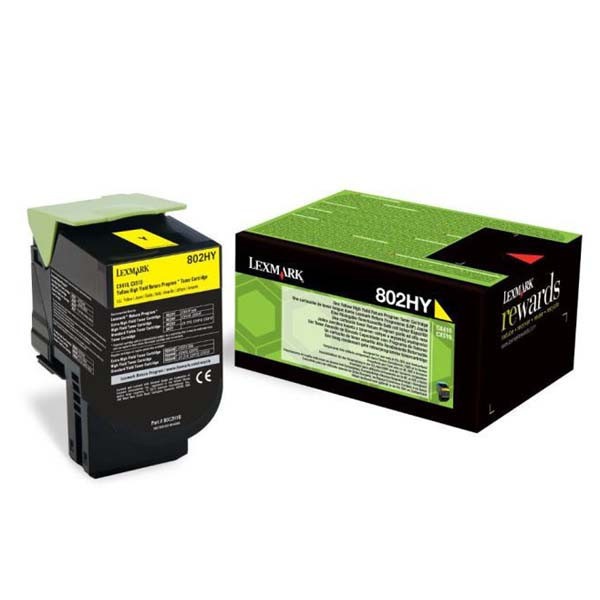 Image of Lexmark 80C2HY0 sárga (yellow) eredeti toner HU ID 15561