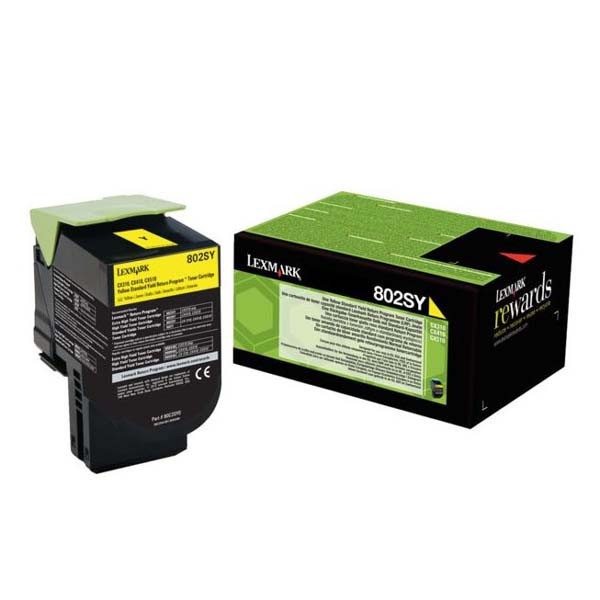 Image of Lexmark 80C2SY0 galben (yellow) toner original RO ID 15571