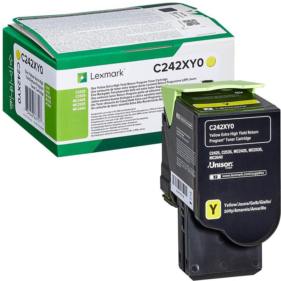 Image of Lexmark C242XY0 žlutý (yellow) originální toner CZ ID 318227