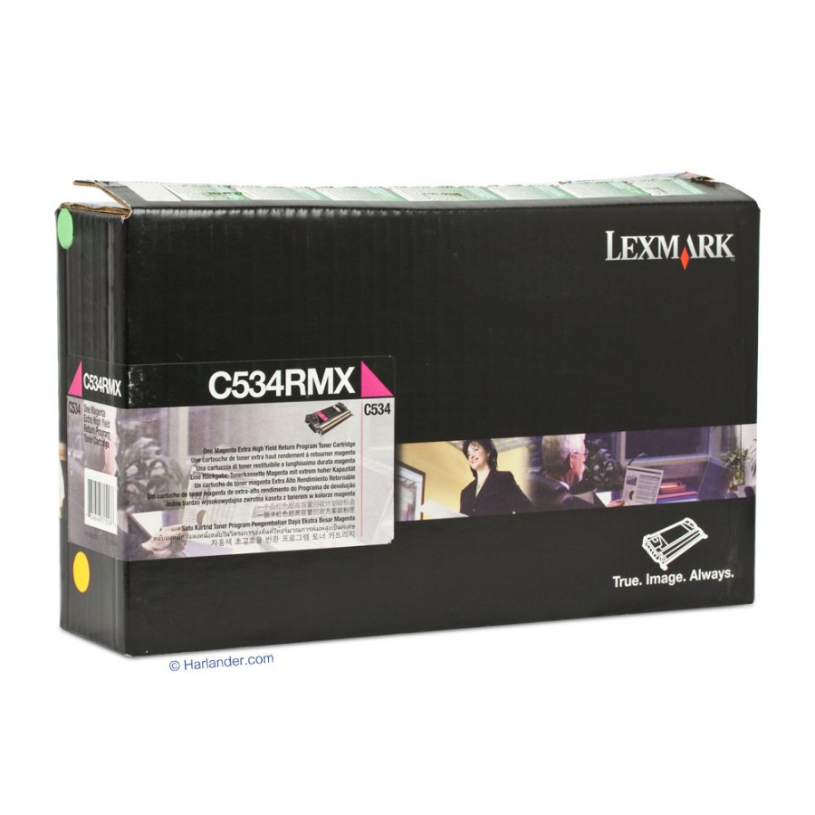 Image of Lexmark C534RMX purpuriu (magenta) toner original RO ID 3738