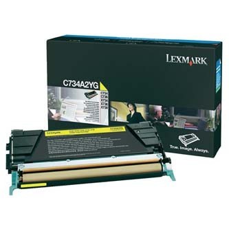 Image of Lexmark C734A2YG galben (yellow) toner original RO ID 3758