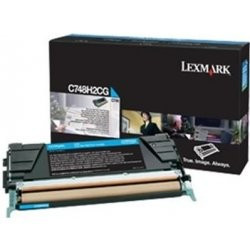 Image of Lexmark C748H2CG azuriu (cyan) toner original RO ID 5641