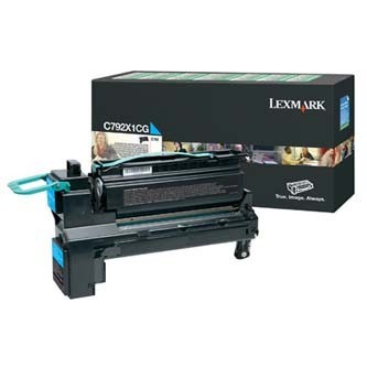 Image of Lexmark C792X1CG azuriu (cyan) toner original RO ID 3936