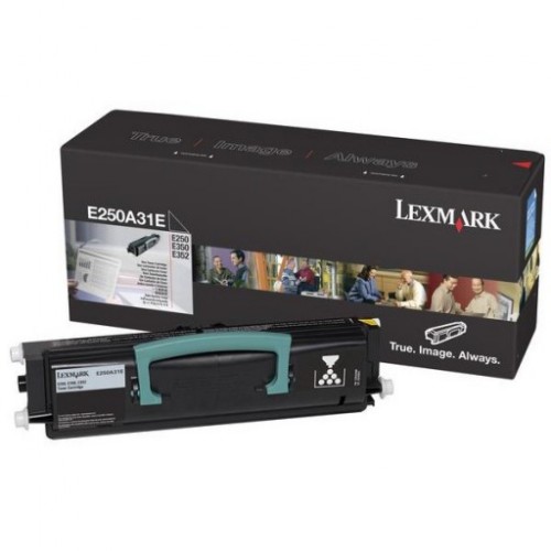 Image of Lexmark E250A31E negru (black) toner original RO ID 65764