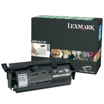 Image of Lexmark X651A11E černý (black) originální toner CZ ID 2479