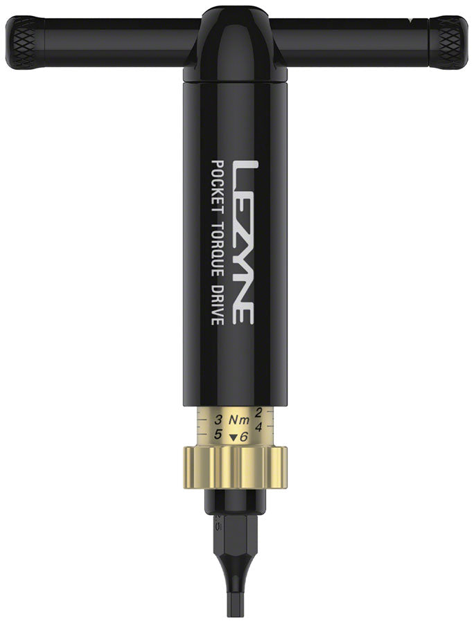 Image of Lezyne Pocket Torque Drive Torque Wrench - 2-6 Nm 25 3 4 5MM T20 AND T25 BITS With Storage Case Black