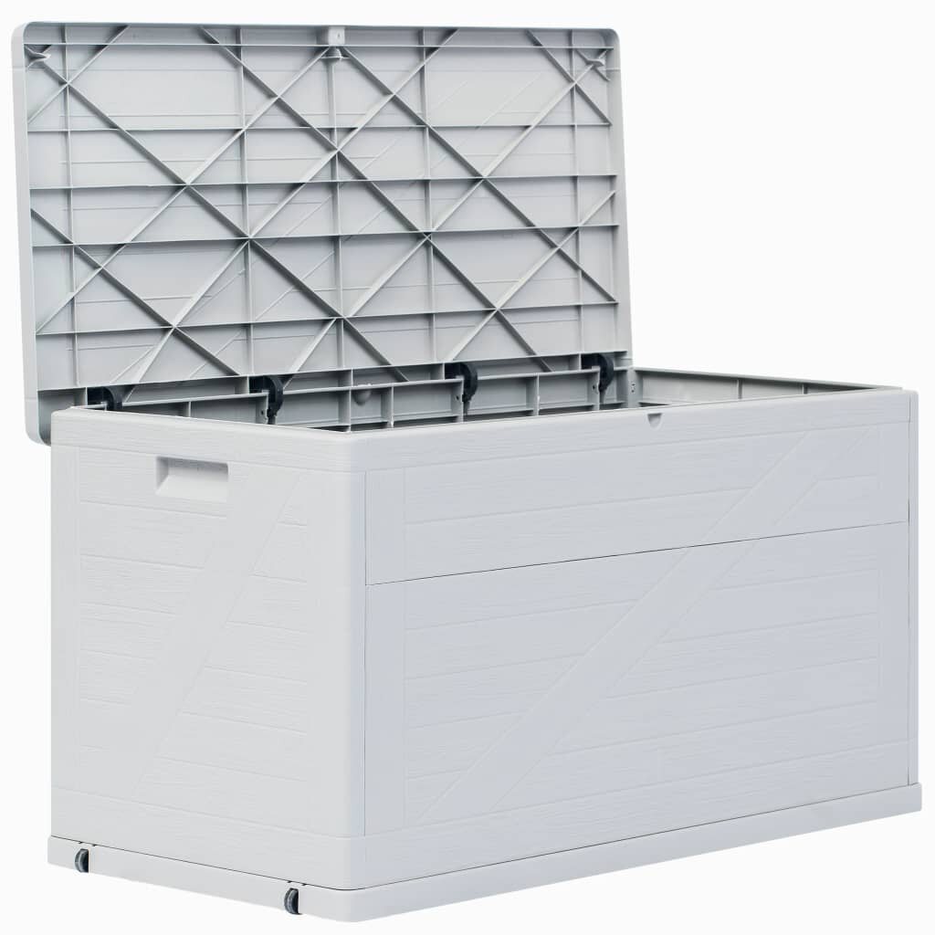 Image of Light Gray Garden Storage Box Storage Cabinet 111 gal