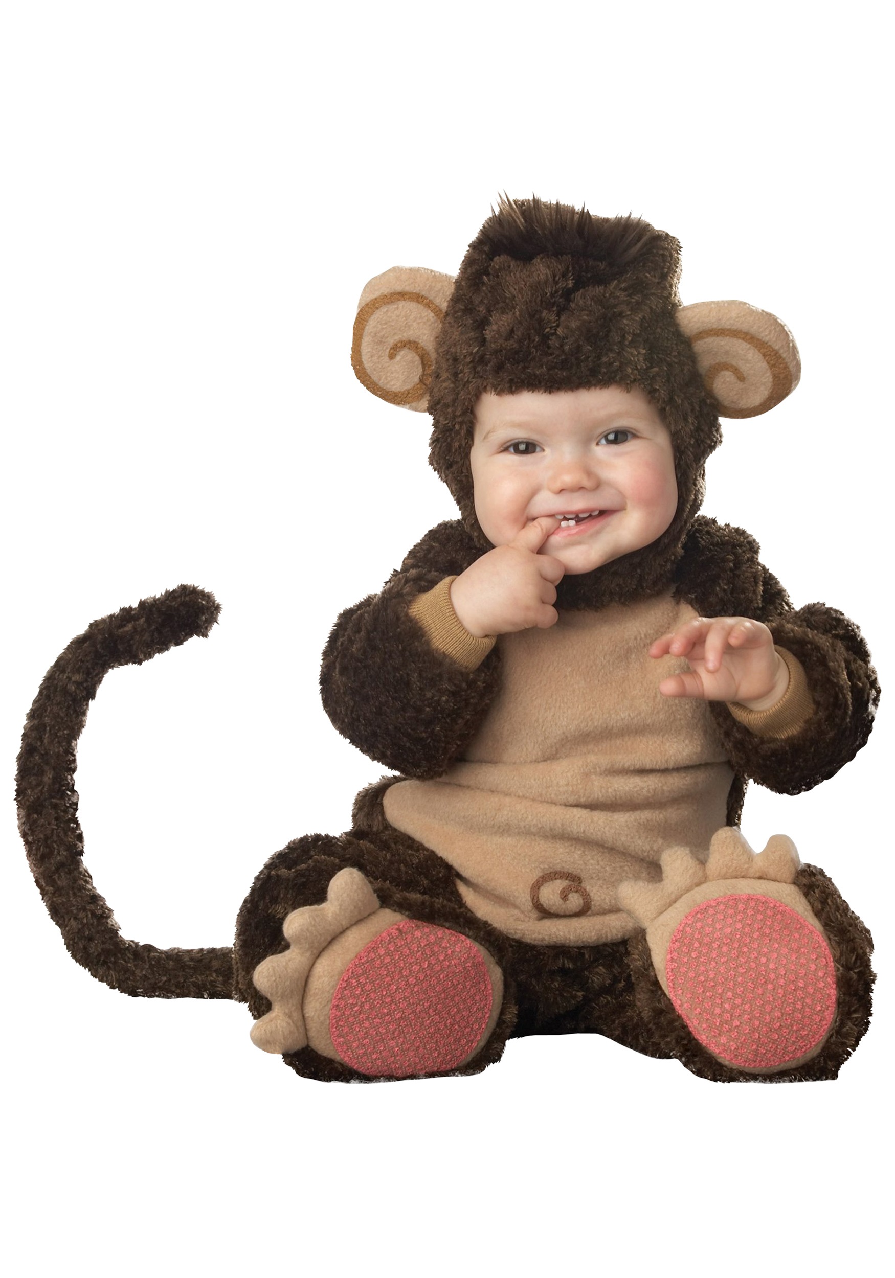 Image of Lil Monkey Costume | Warm Halloween Costume for Toddlers ID IN6005-0/6MO