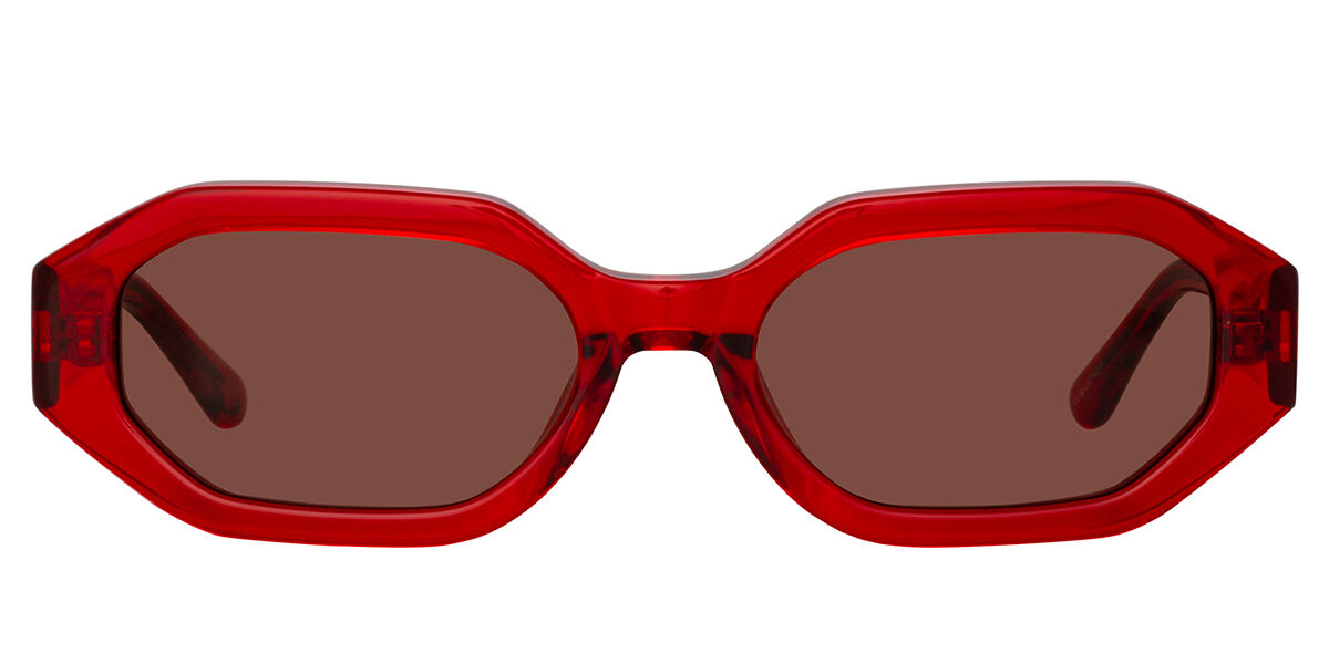Image of Linda Farrow THE ATTICO IRENE ATTICO14 C13 Óculos de Sol Vermelhos Feminino PRT