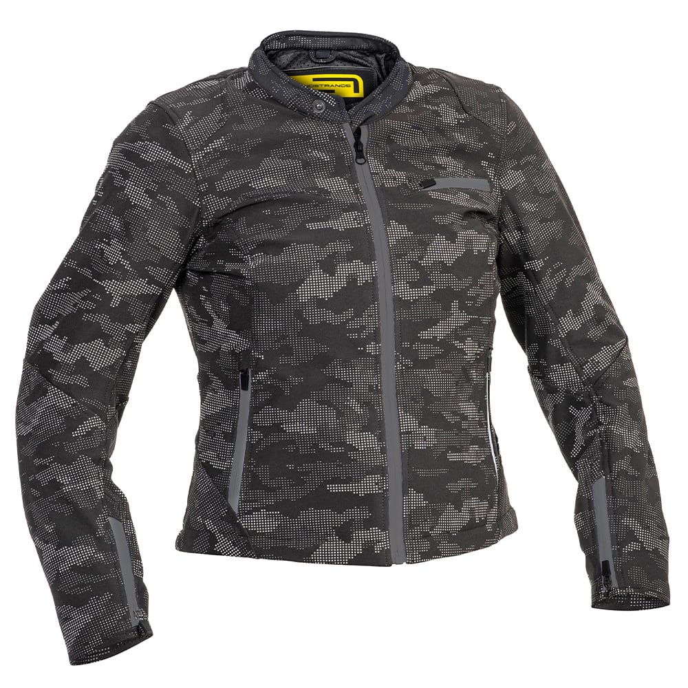 Image of Lindstrands Fryken Jacket Black Reflecting Pattern Size 36 EN