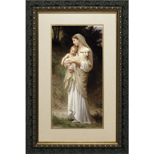 Image of L'innocence (Matted with Dark Ornate Frame)
