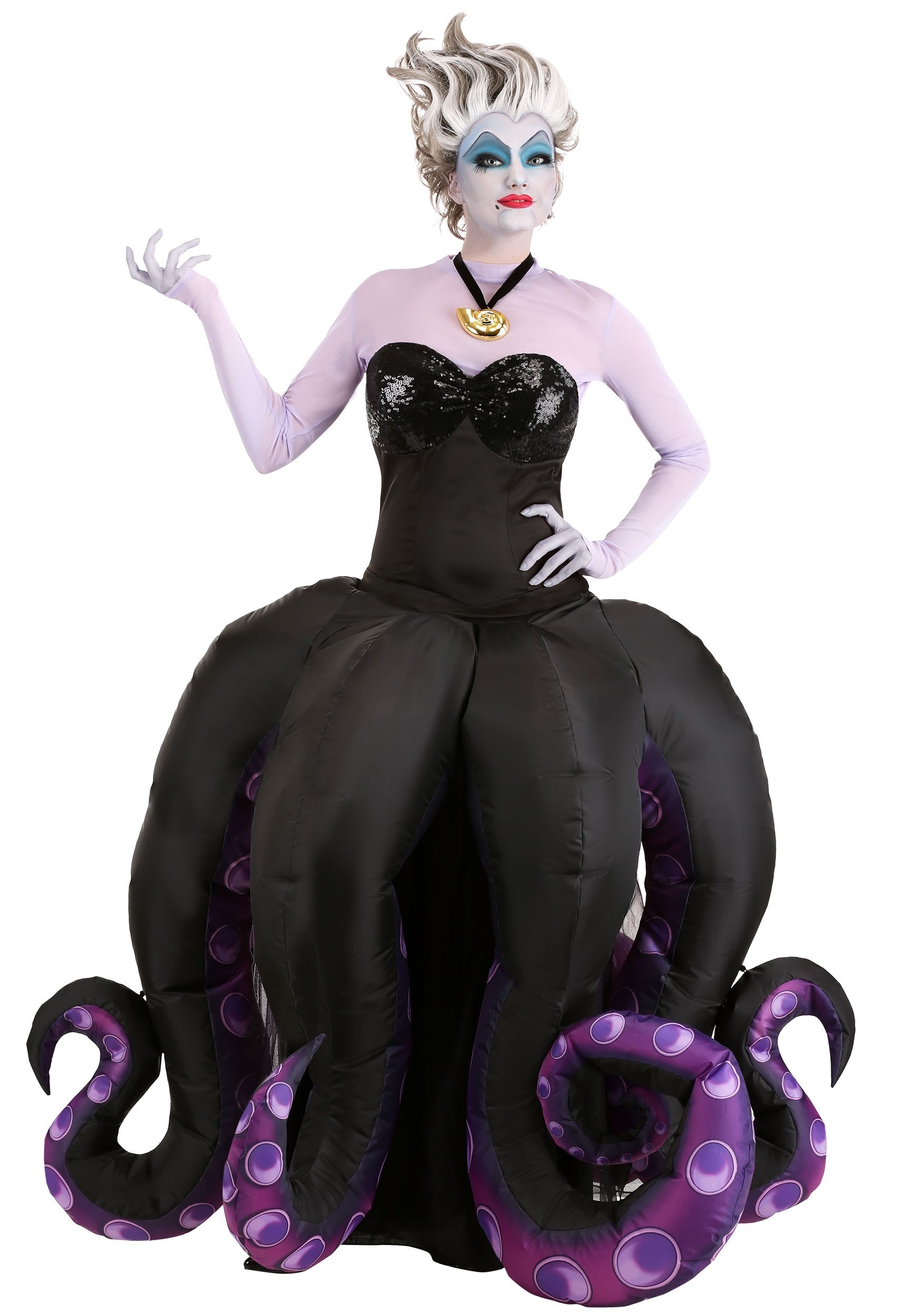 Image of Little Mermaid Plus Size Women's Ursula Prestige Costume ID DI91274X-4X