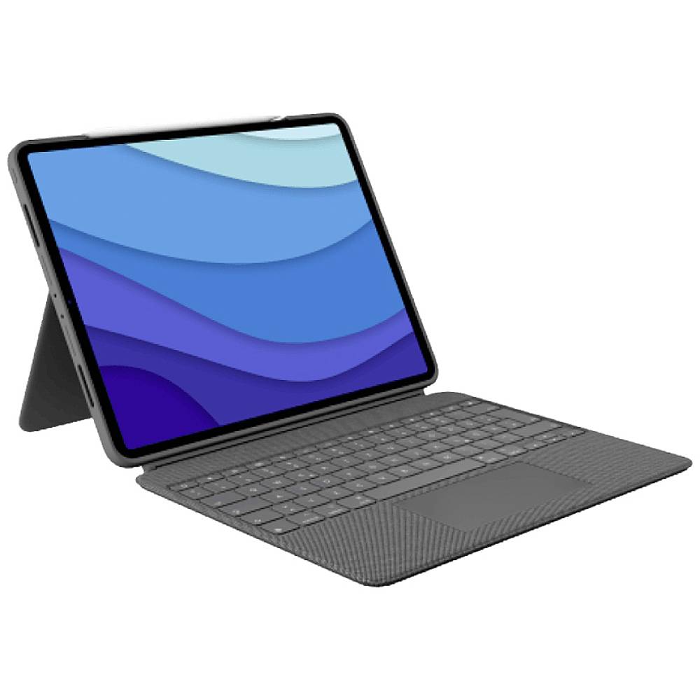 Image of Logitech Combo Touch Tablet PC keyboard and book cover Compatible with (tablet PC brand): Apple iPad Pro 129 (5th Gen)