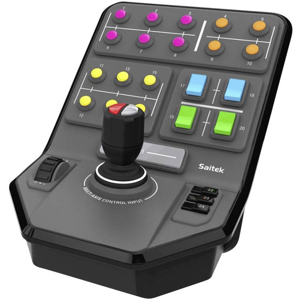 Image of Logitech Gaming Saitek Farm Sim Vehicle Side Panel Console USB PC Grey