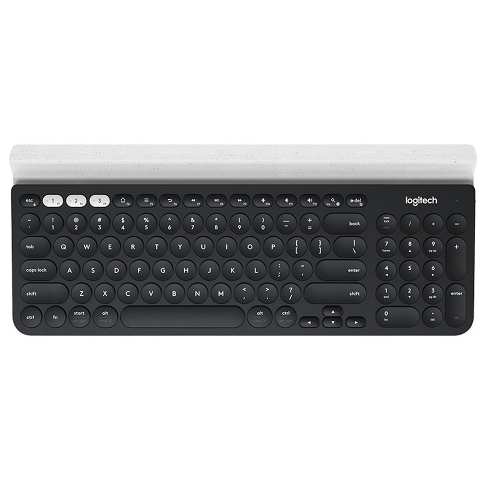 Image of Logitech K780 Multi-Device Ultra-thin Wireless Bluetooth Full-size Keyboard 24GHz For Smartphone / Tablet - Black