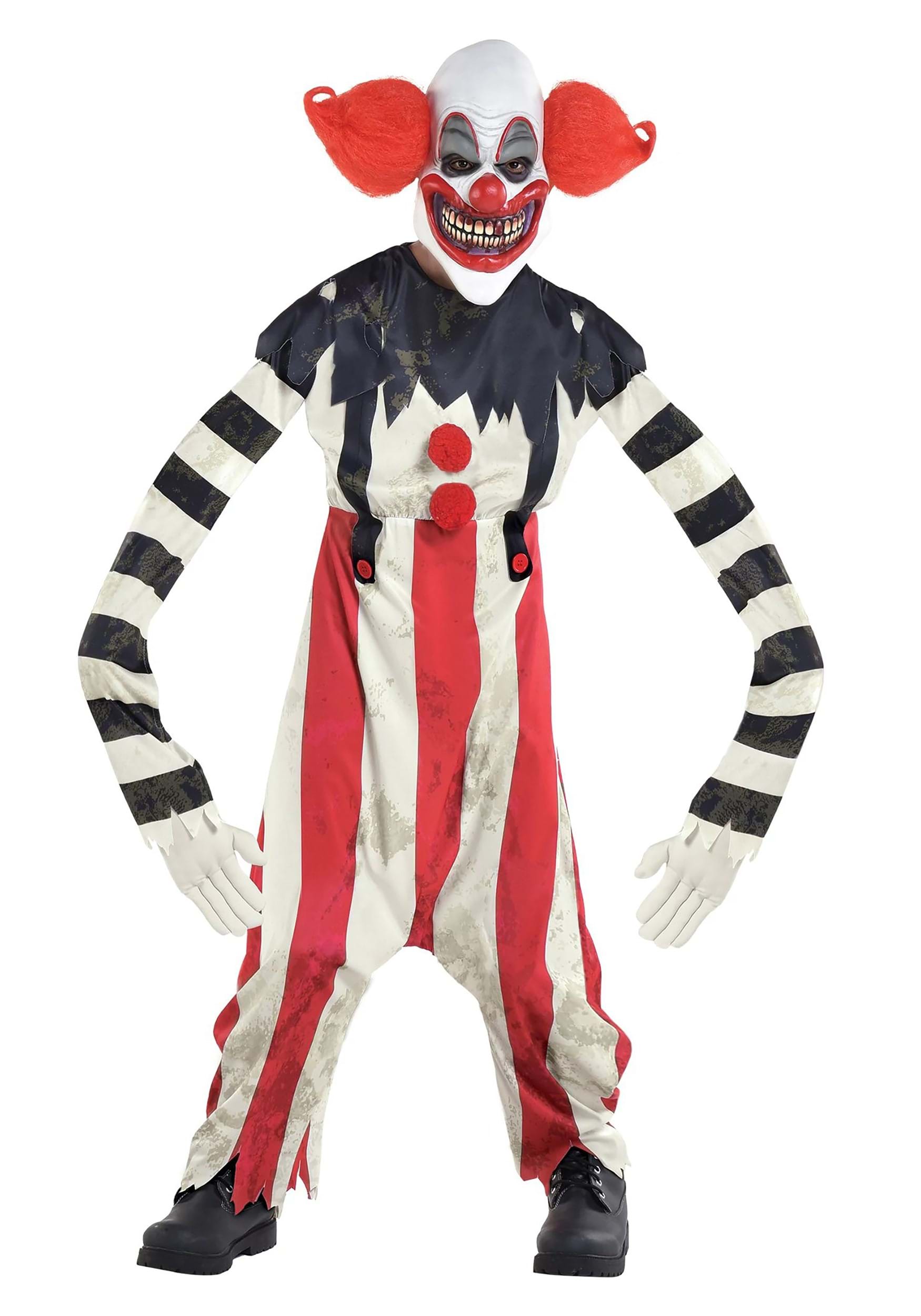 Image of Long Arm Creepy Clown Boy's Costume ID AM8408202-L