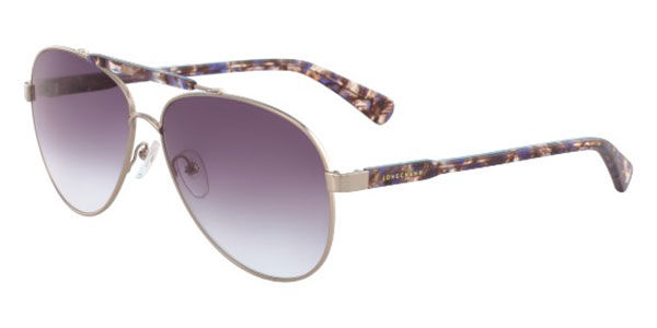 Image of Longchamp LO109S 502 61 Lunettes De Soleil Femme Bleues FR