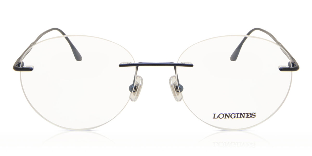 Image of Longines LG5002-H 090 Óculos de Grau Azuis Masculino BRLPT
