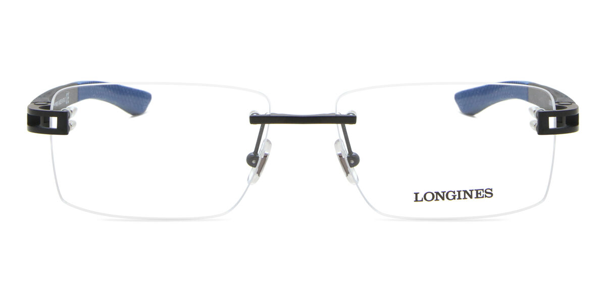 Image of Longines LG5006-H 002 Óculos de Grau Pretos Masculino BRLPT