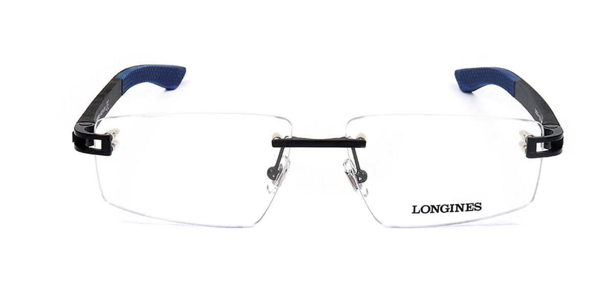 Image of Longines LG5007-H 002 Óculos de Grau Pretos Masculino BRLPT