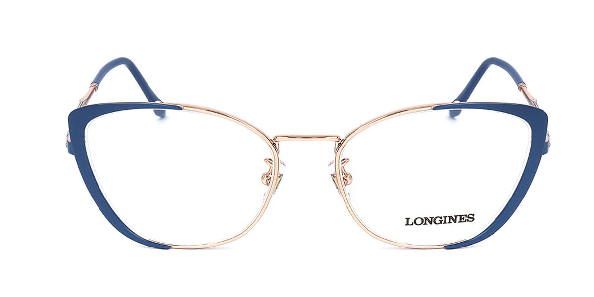 Image of Longines LG5011-H 090 54 Lunettes De Vue Femme Bleues (Seulement Monture) FR