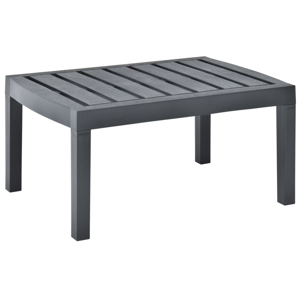 Image of Lounge Table Anthracite 307"x217"x15" Plastic