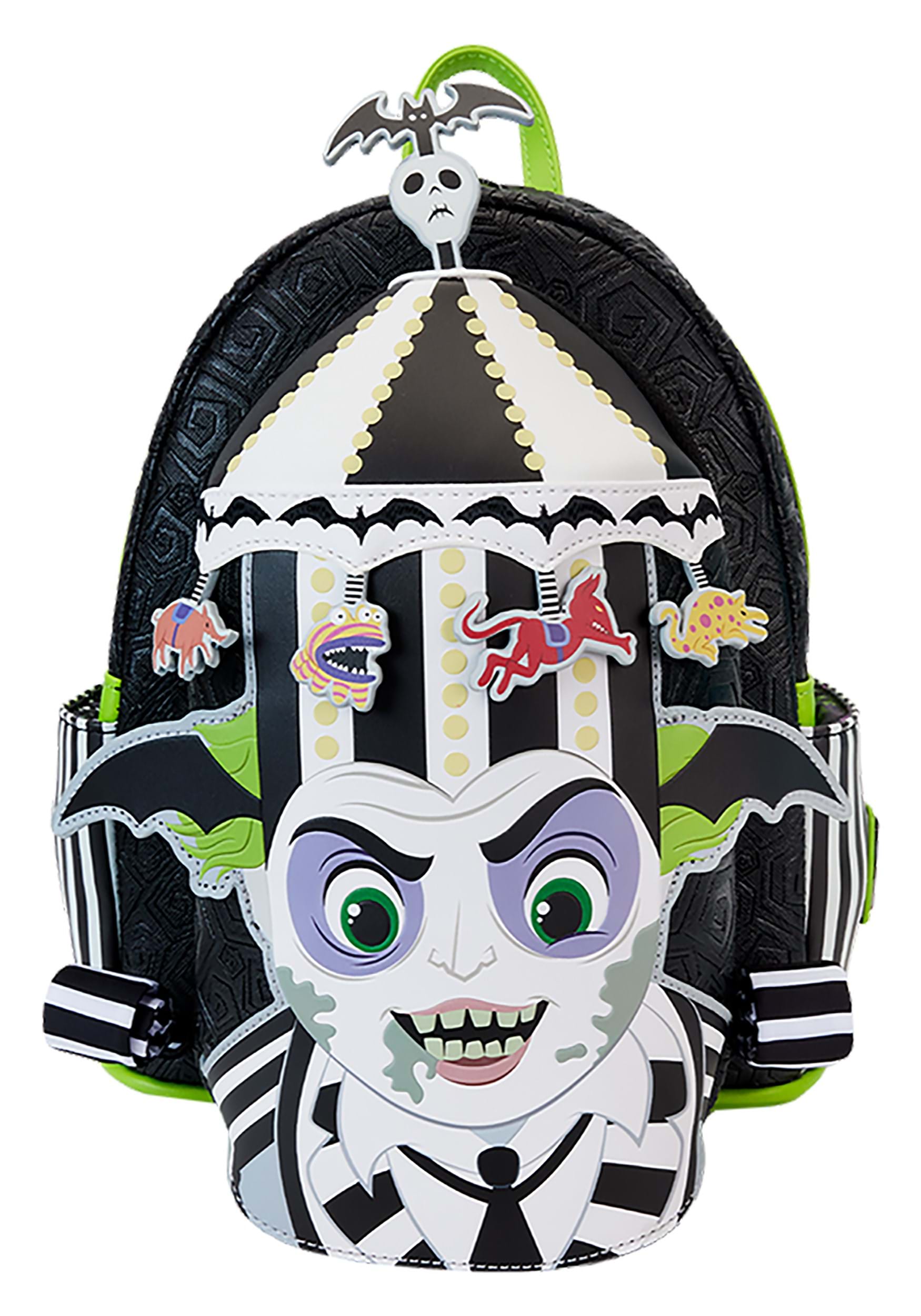 Image of Loungefly Beetlejuice Carousel Light Up Cosplay Backpack