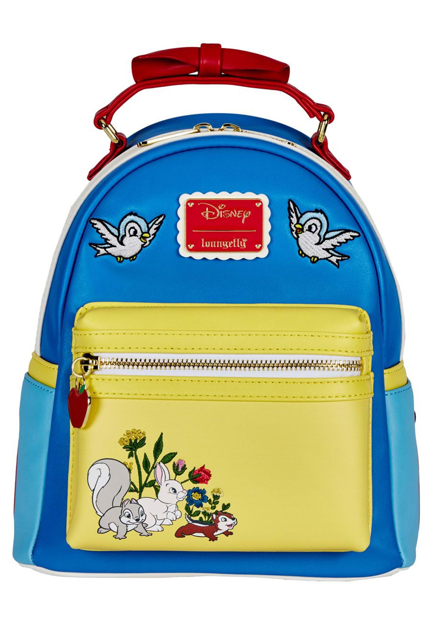 Image of Loungefly Disney Loungefly Snow White Cosplay Bow Handle Mini Backpack