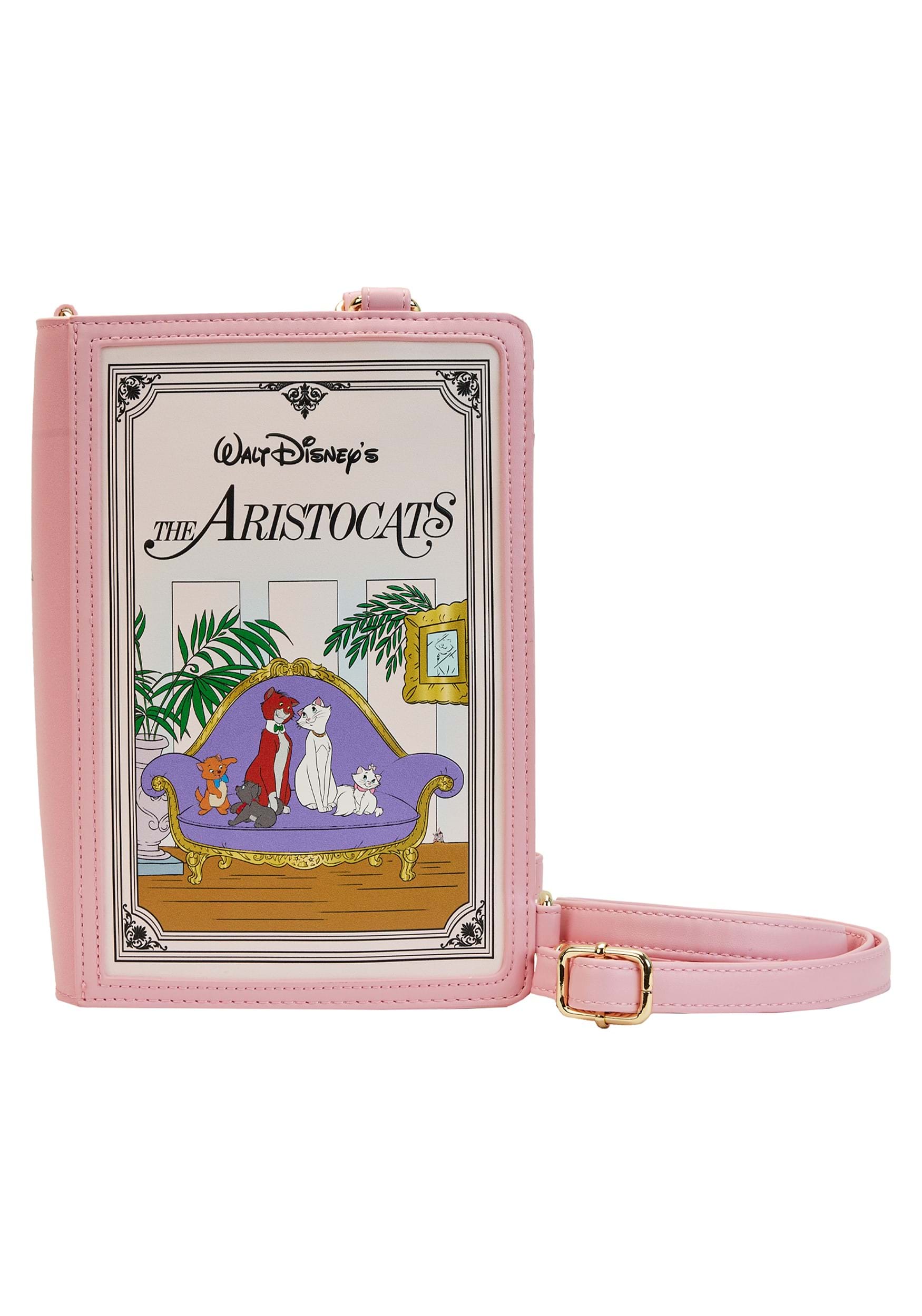 Image of Loungefly Disney The Aristocats Book Convertible Loungefly Crossbody Bag