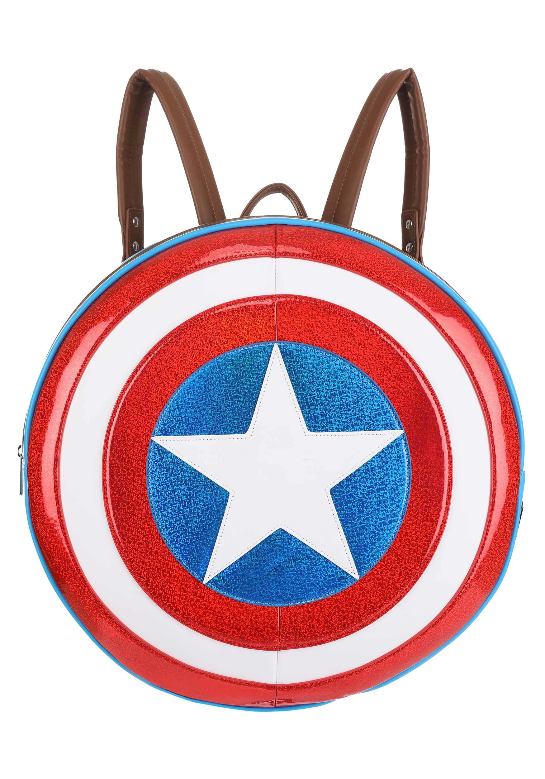 Image of Loungefly Loungefly Captain America Shield Backpack by Loungefly